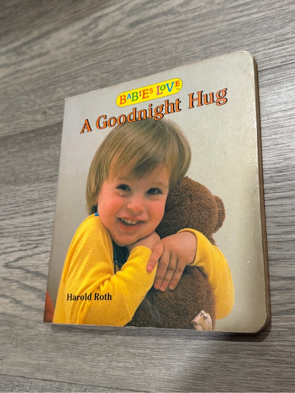 Babies Love Photo Board Books A Goodnight Hug Harold Roth Board Book 1986